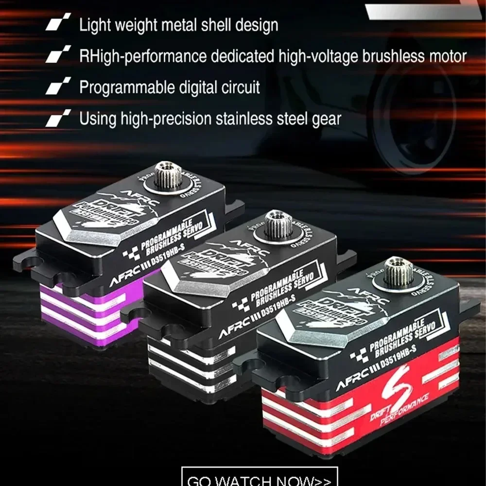 Rc Drift Car Brushless - D3519HB-S Niskoprofilowy Programowalny Bezszczotkowy Serwomechanizm HV