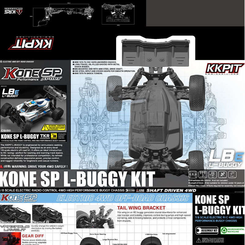 KKPIT 1/8 Elektryczny 4WD RC B – Rc Hobby Land recenzja i cena